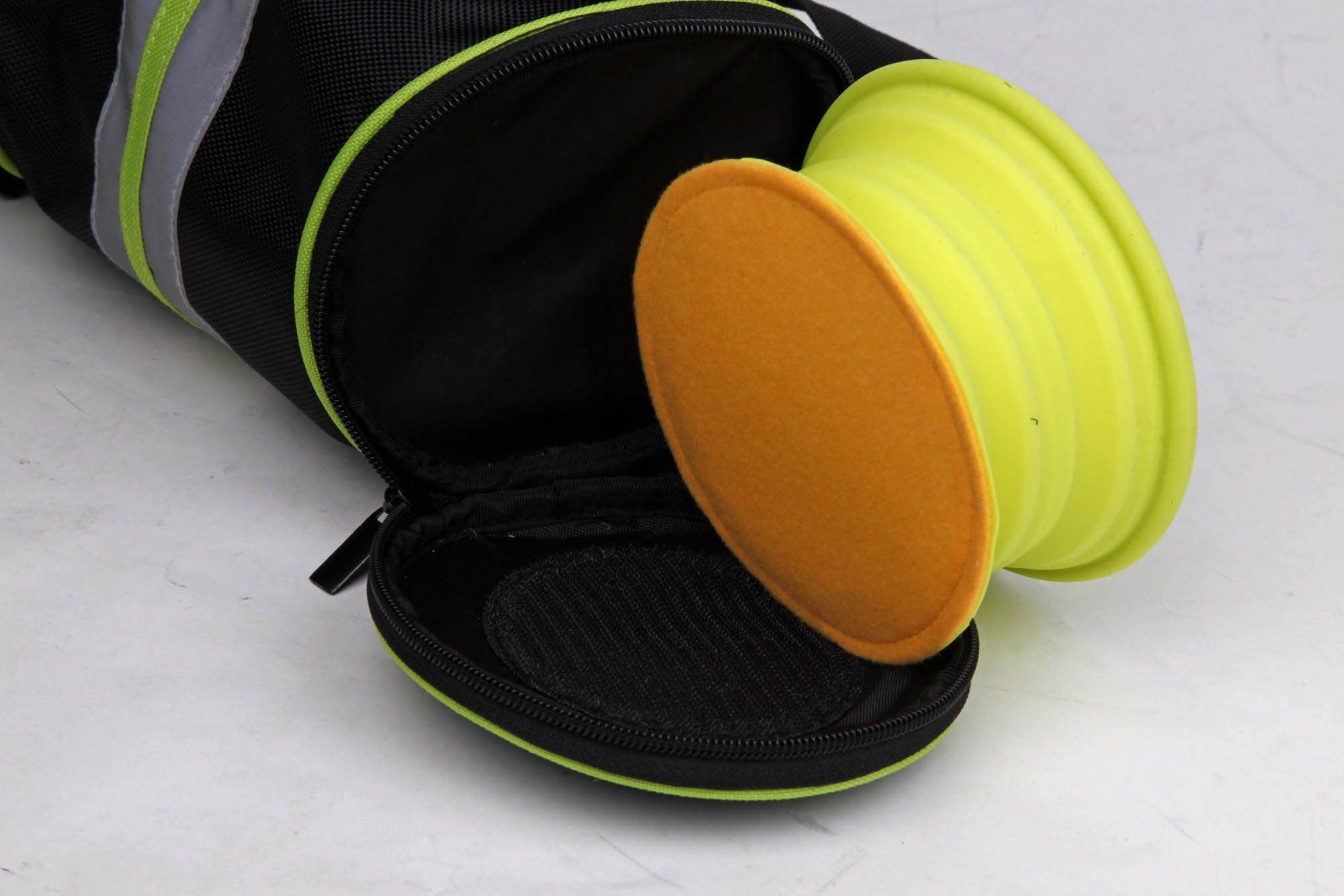 Pet Life ® Ultimate Hands Free Pet Belt with Dual - sided Bowl and Travel Pet Food storage container - PhishStones Products