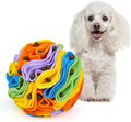 Pet Snuffle Ball, Puzzle Sniffing Interactive Dog Ball for Blind Dogs Training Stress Relief Dog Enrichment Toys Treat Machine Washable (15cm, Sweet Purple) - PhishStones Products