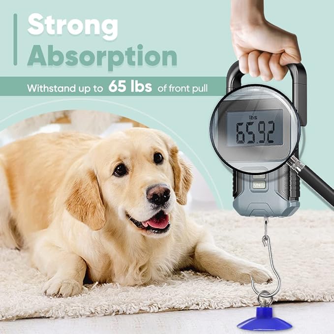 Petbobi Dog Bathing Tether with Heavy Suction Cup Lick Mat, Pet Grooming Tub Restraint Leash with Dog Scrubber for Bath, Adjustable Cat Fixed Safety Rope for Shower, Blowing, Trimming, Brushing Pet - PhishStones Products