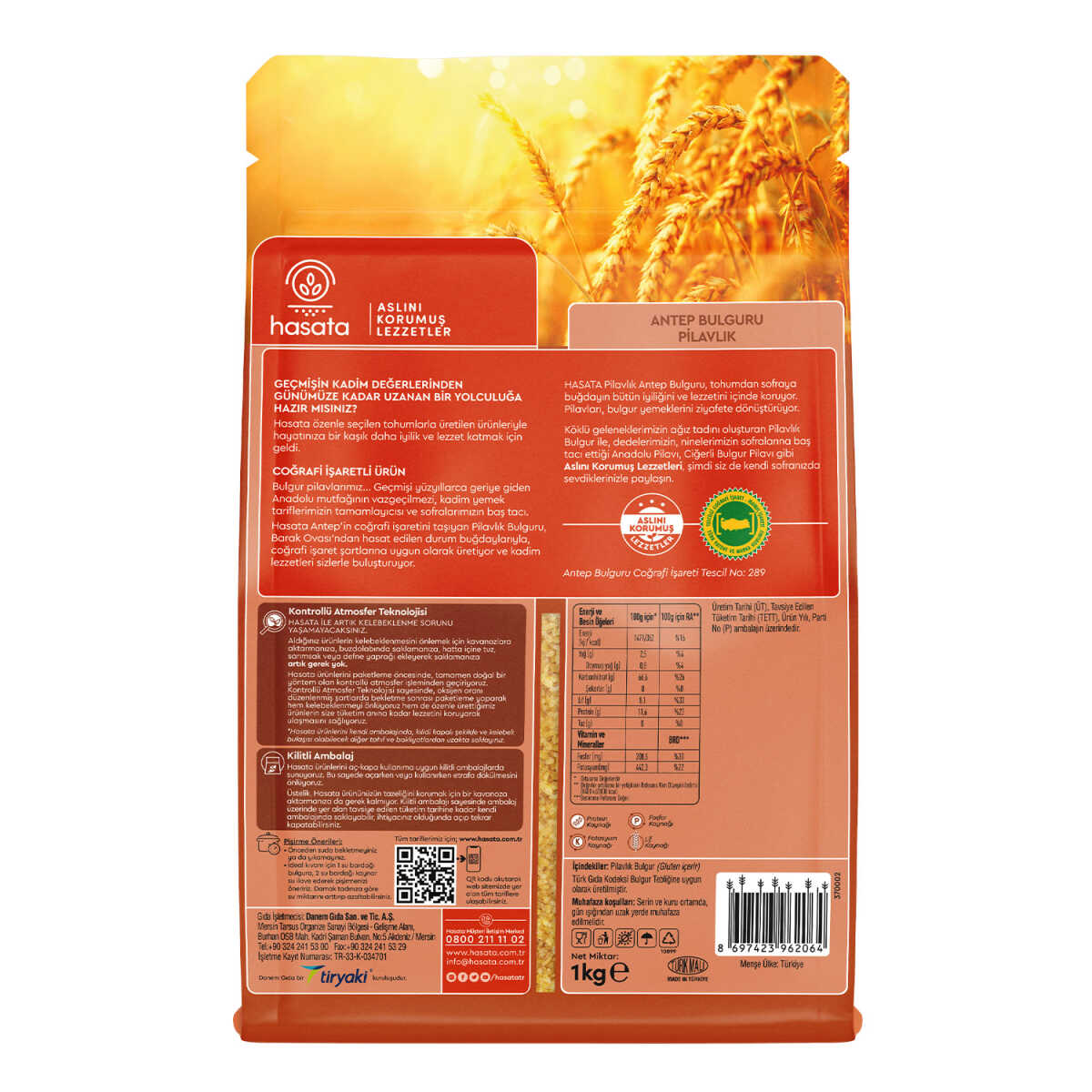 Hasata Bulgur Coarse 1Kg
