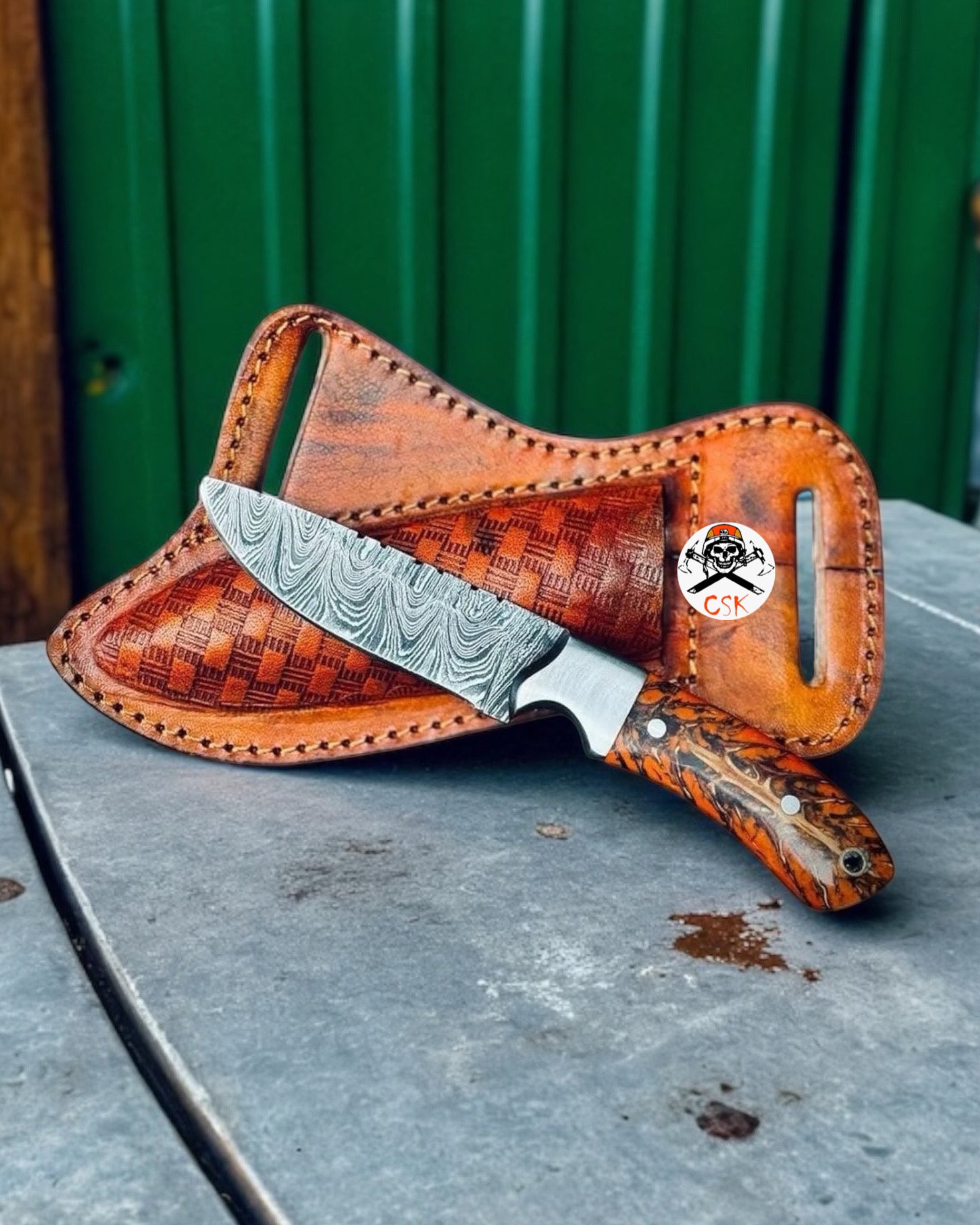 PineCone Wild Cowboy Belt Knife With Western Sheath - PhishStones Products