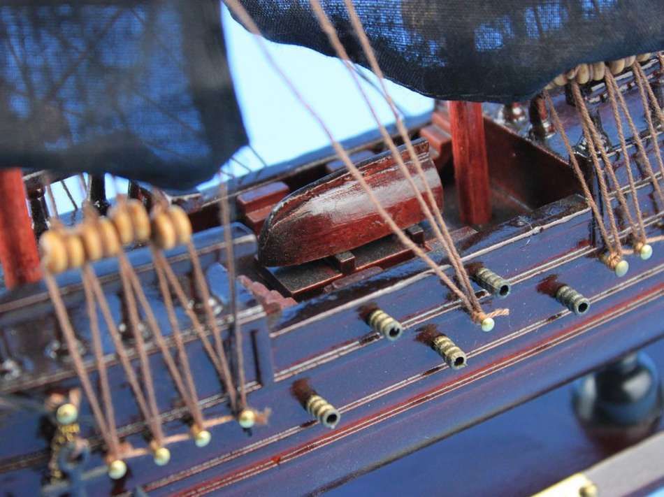 Wooden Blackbeard's Queen Anne's Revenge Model Pirate Ship 15""