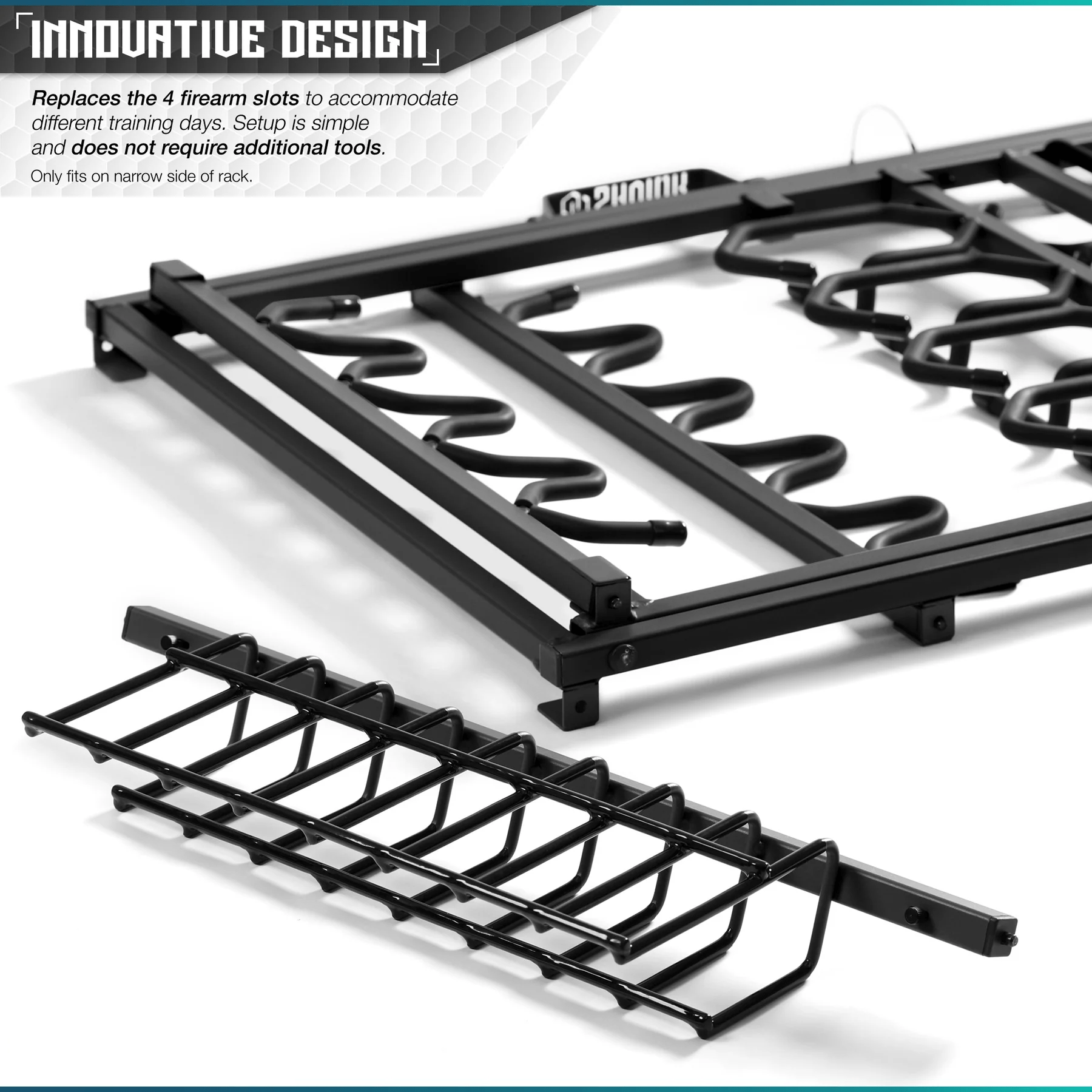 Pistol Rack Attachment for Shorty Rack of 9 - PhishStones Products