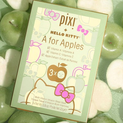 Pixi + Hello Kitty Sheet Multi - Vitamin Infusion Face Sheet Mask 3ct - Imperfect Box - PhishStones Products