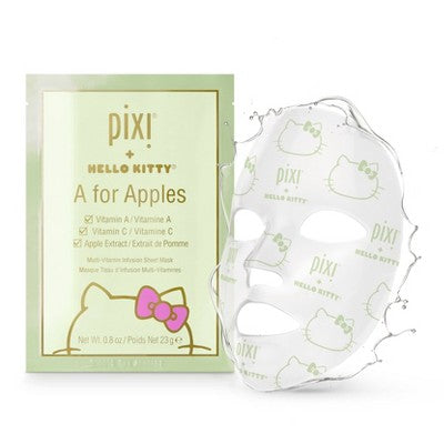 Pixi + Hello Kitty Sheet Multi - Vitamin Infusion Face Sheet Mask 3ct - Imperfect Box - PhishStones Products