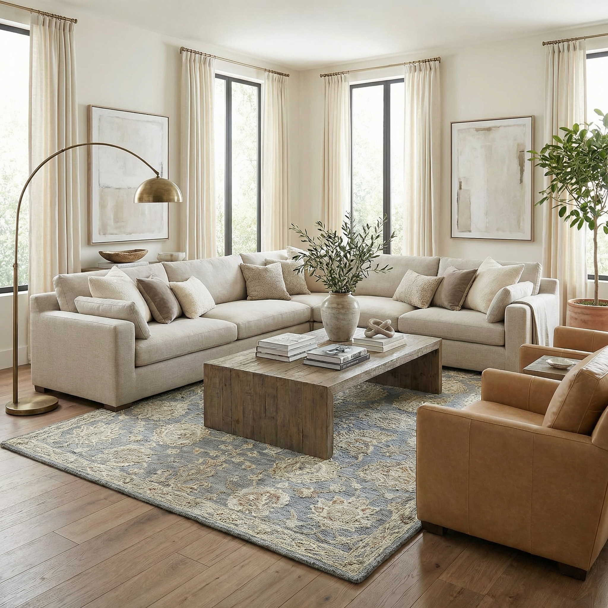 Ayesha Oushak Area Rug