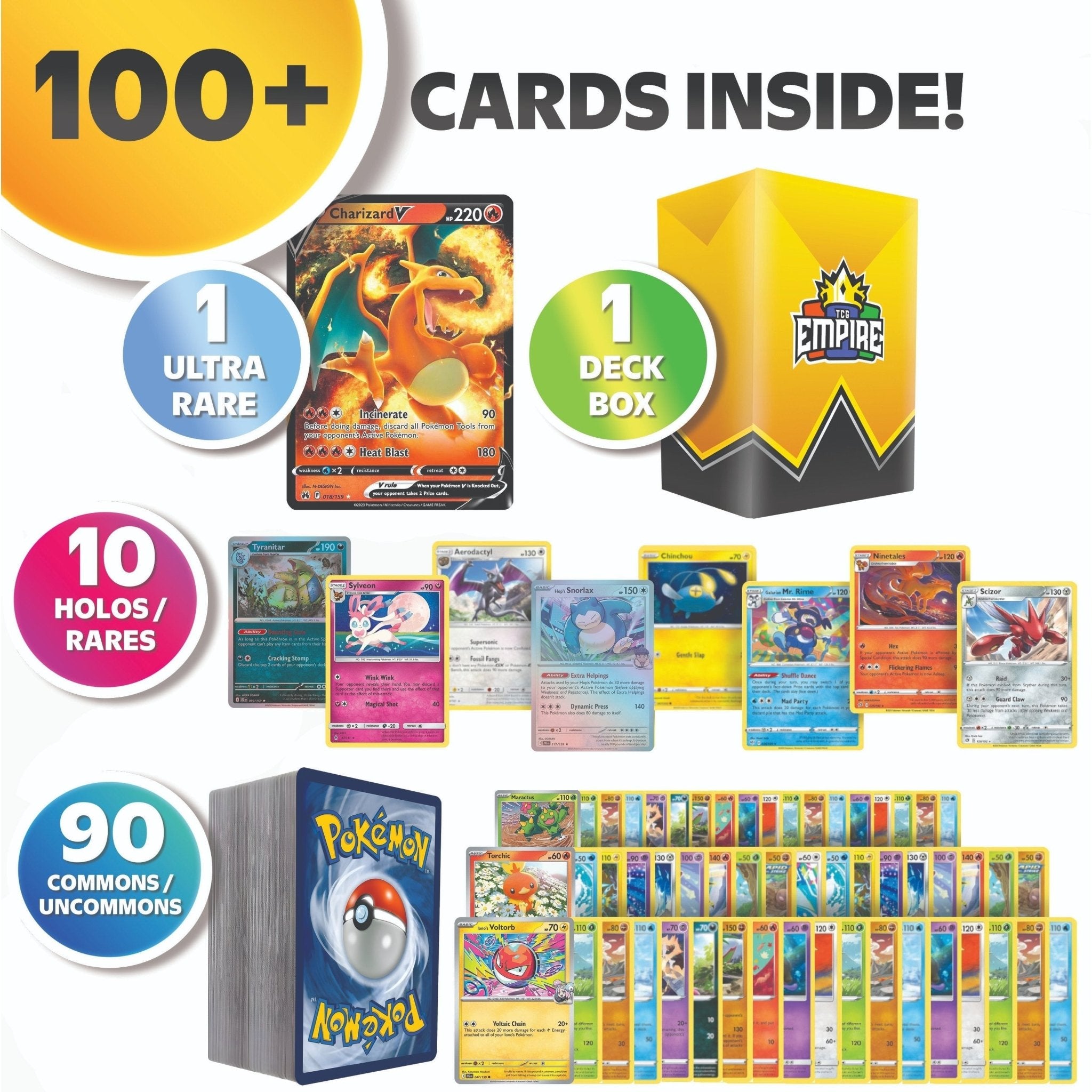 Pokémon Ultra Rare Battle Bundle – 100+ Cards Guaranteed - PhishStones Products