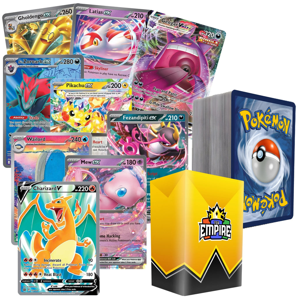 Pokémon Ultra Rare Battle Bundle – 100+ Cards Guaranteed - PhishStones Products