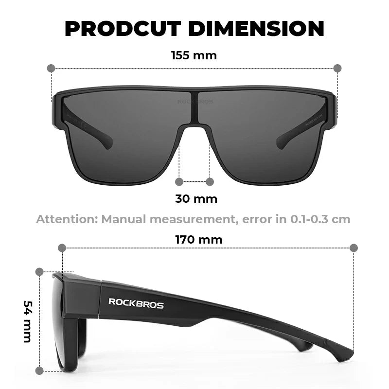 Polarized Glasses Fit Over UV400 Sunglasses for Men Women