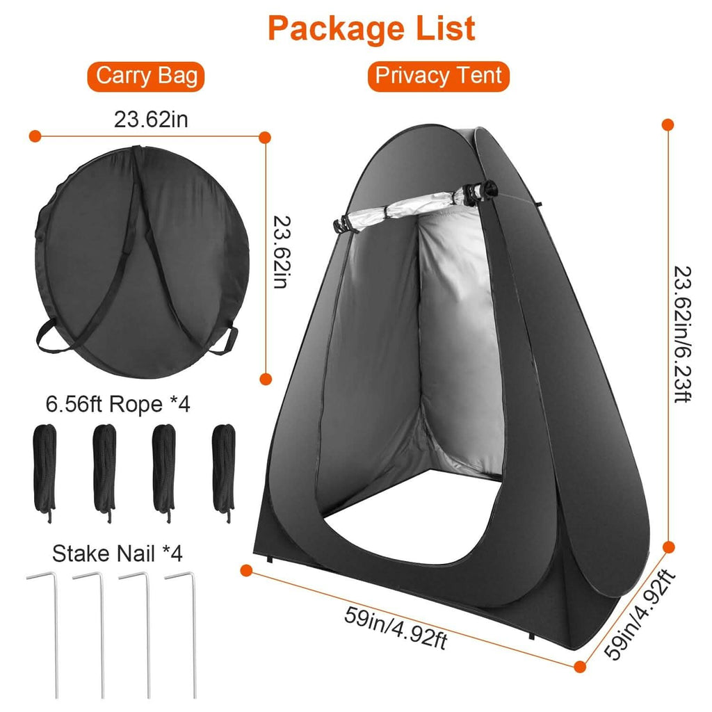 Pop Up Privacy Foldable Tent with Carry Bag - PhishStones Products