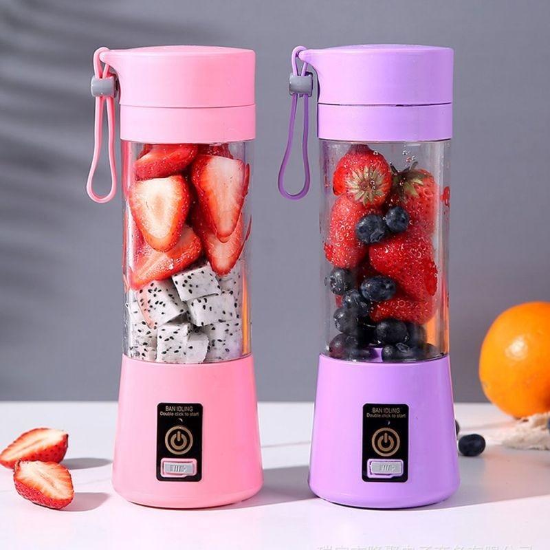Portable Blender Mini Mixer Electric Juicer Machine Fresh Fruit Juice Blender Smoothie Maker Blender Cup Bottle A Travel Kitchen Portable USB Electric Fruit Juicer Squeezer Bottle Kitchen Tool for Orange Lemon - PhishStones Products