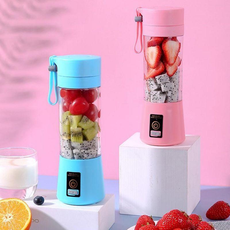 Portable Blender Mini Mixer Electric Juicer Machine Fresh Fruit Juice Blender Smoothie Maker Blender Cup Bottle A Travel Kitchen Portable USB Electric Fruit Juicer Squeezer Bottle Kitchen Tool for Orange Lemon - PhishStones Products