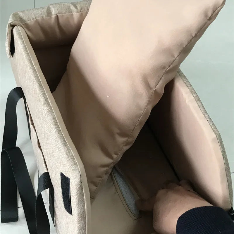 Portable Car Dog Seat Bed for Small Dogs & Cats - Travel Pet Carrier, Waterproof & Removable - PhishStones Products