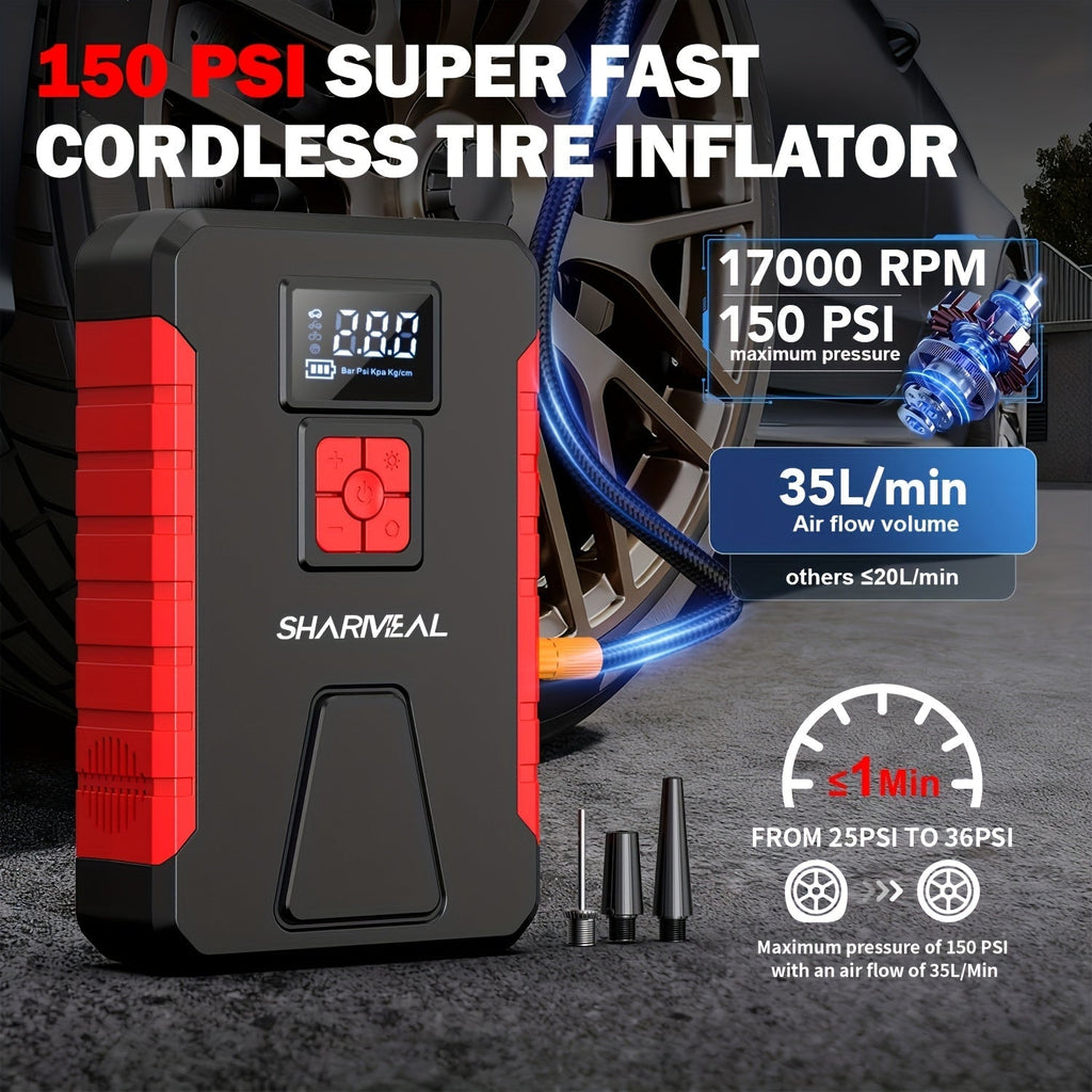 Portable Car Jump Starter with Air Compressor - PhishStones Products