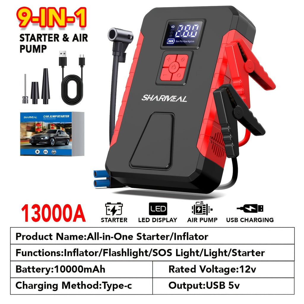 Portable Car Jump Starter with Air Compressor - PhishStones Products
