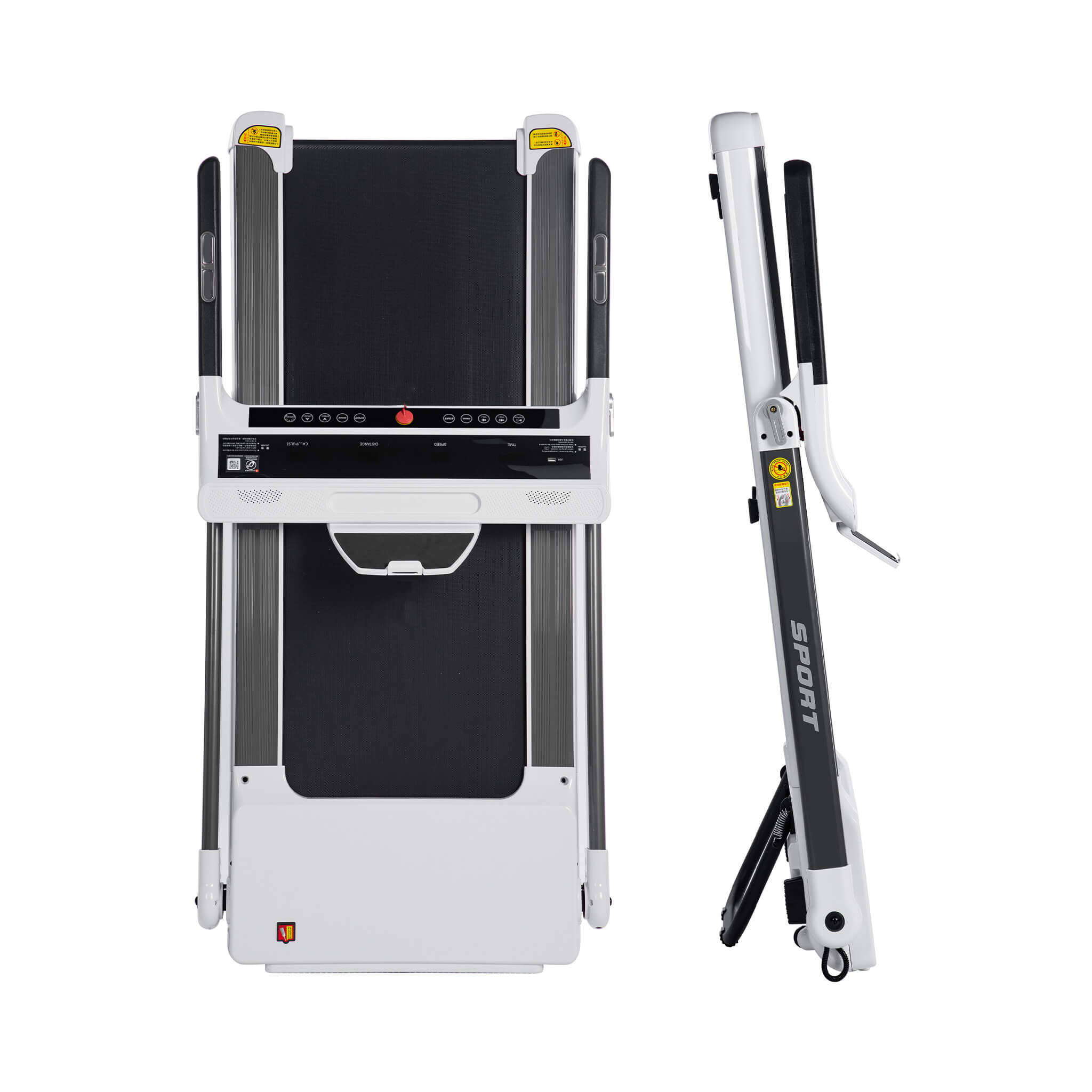 Rovix Portable Compact Home Cardio Fitness Treadmill With 3.5HP Electric Motor & Bluetooth Speakers (SAK32416)