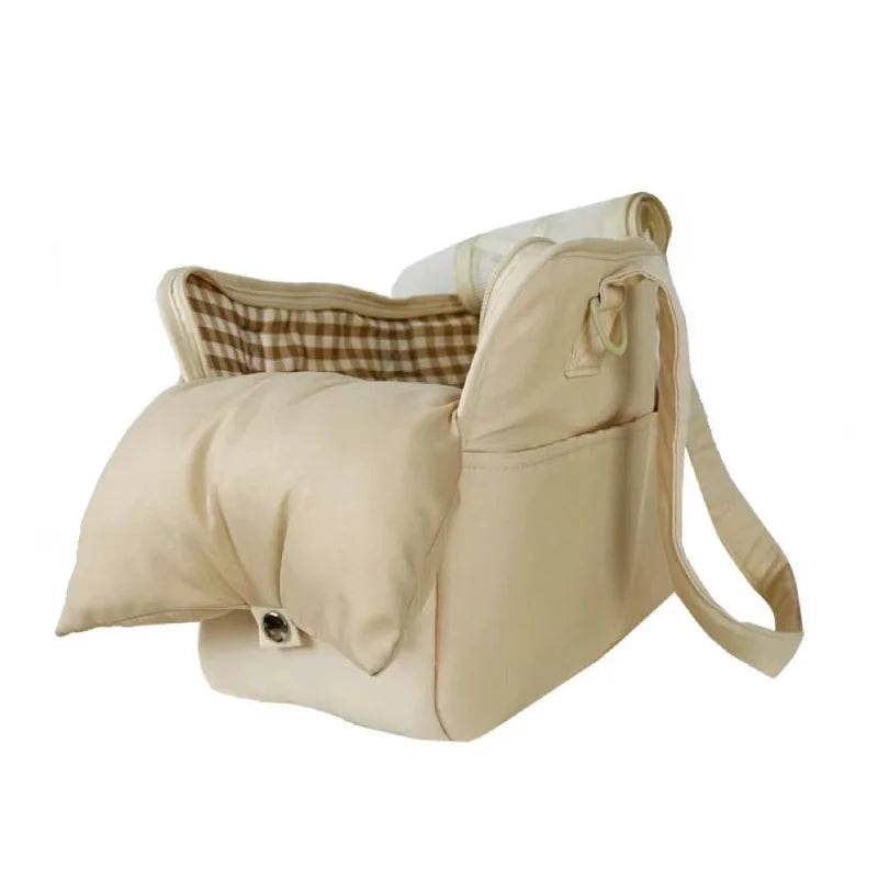 Portable Cotton Pet Sling Carrier for Small Dogs & Cats – Shoulder Handbag, Small 34×17×25cm (13.4×6.7×9.8in) & Medium 43×19×31cm (16.9×7.5×12.2in) - PhishStones Products