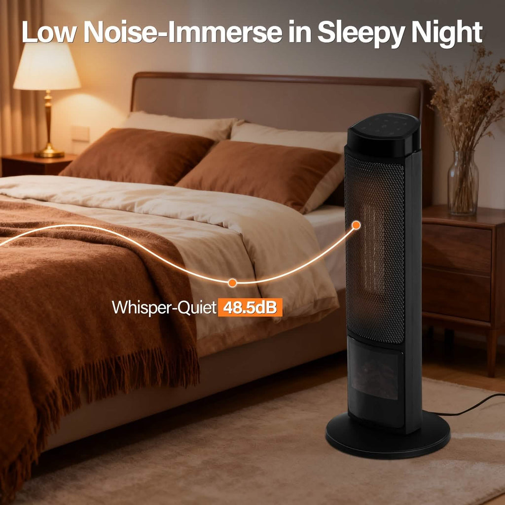 Portable Electric Space Heater with Remote & Thermostat - PhishStones Products
