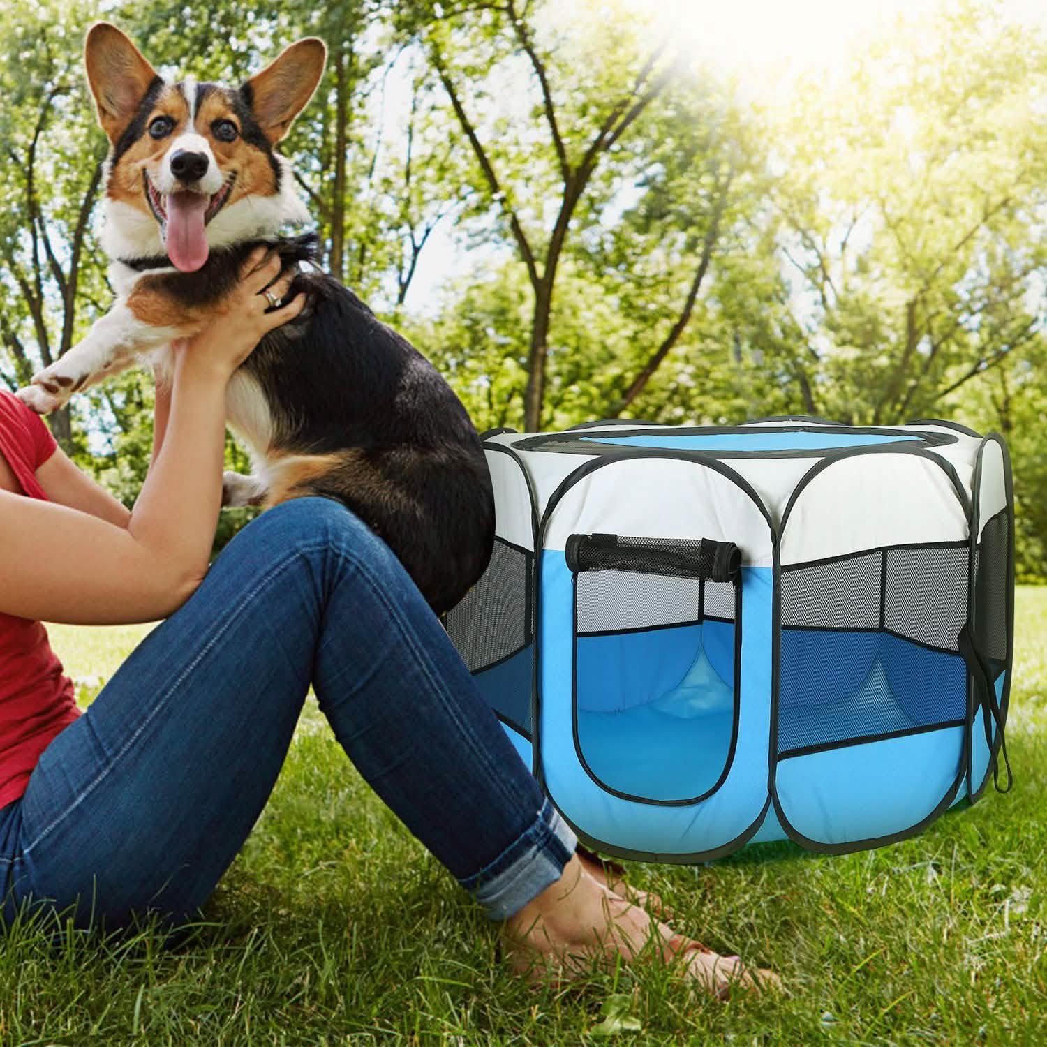 Portable Foldable Pet Playpen For Dogs Cats Other Pets - PhishStones Products