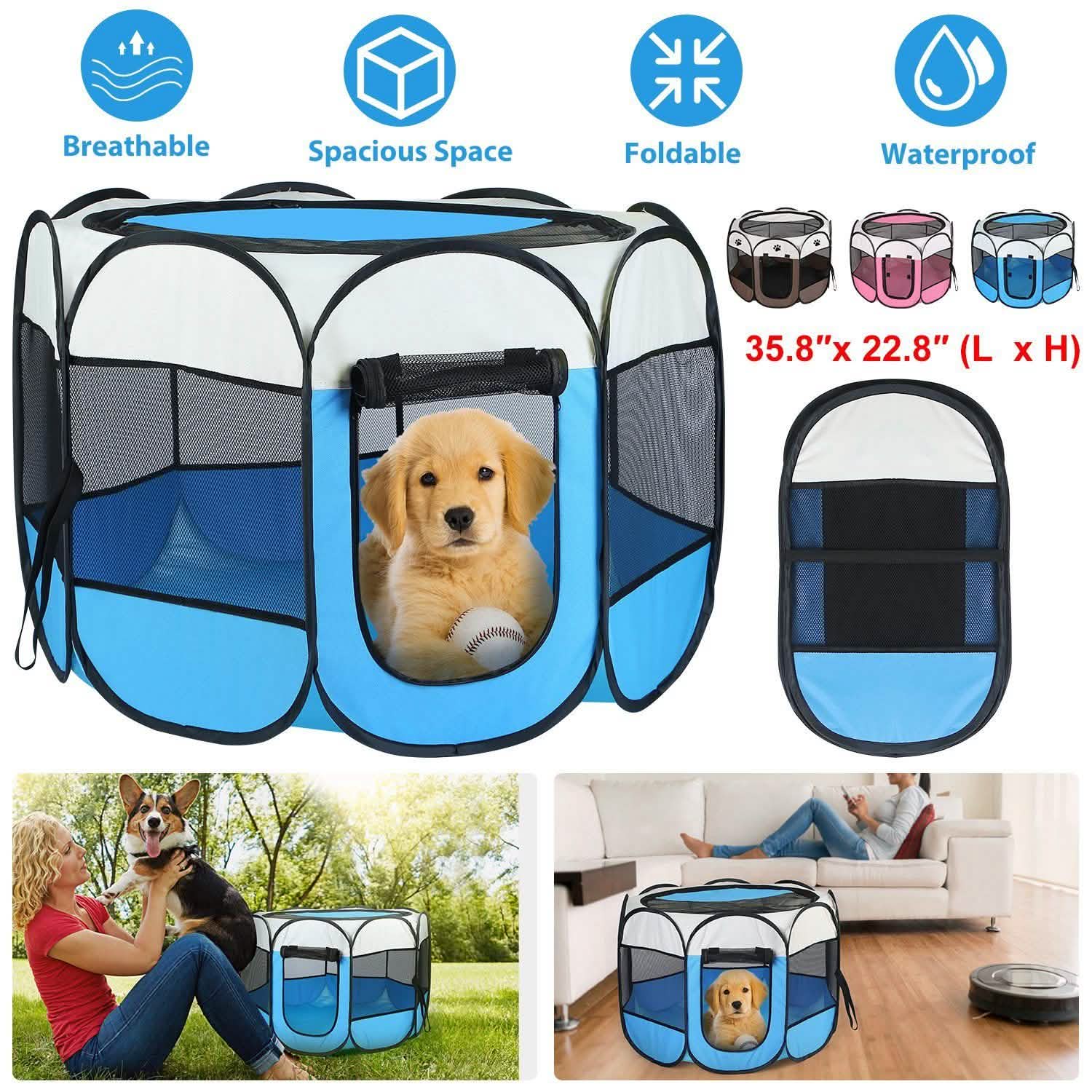 Portable Foldable Pet Playpen For Dogs Cats Other Pets - PhishStones Products