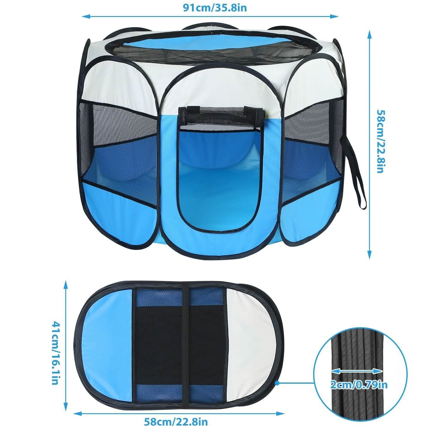 Portable Foldable Pet Playpen For Dogs Cats Other Pets - PhishStones Products
