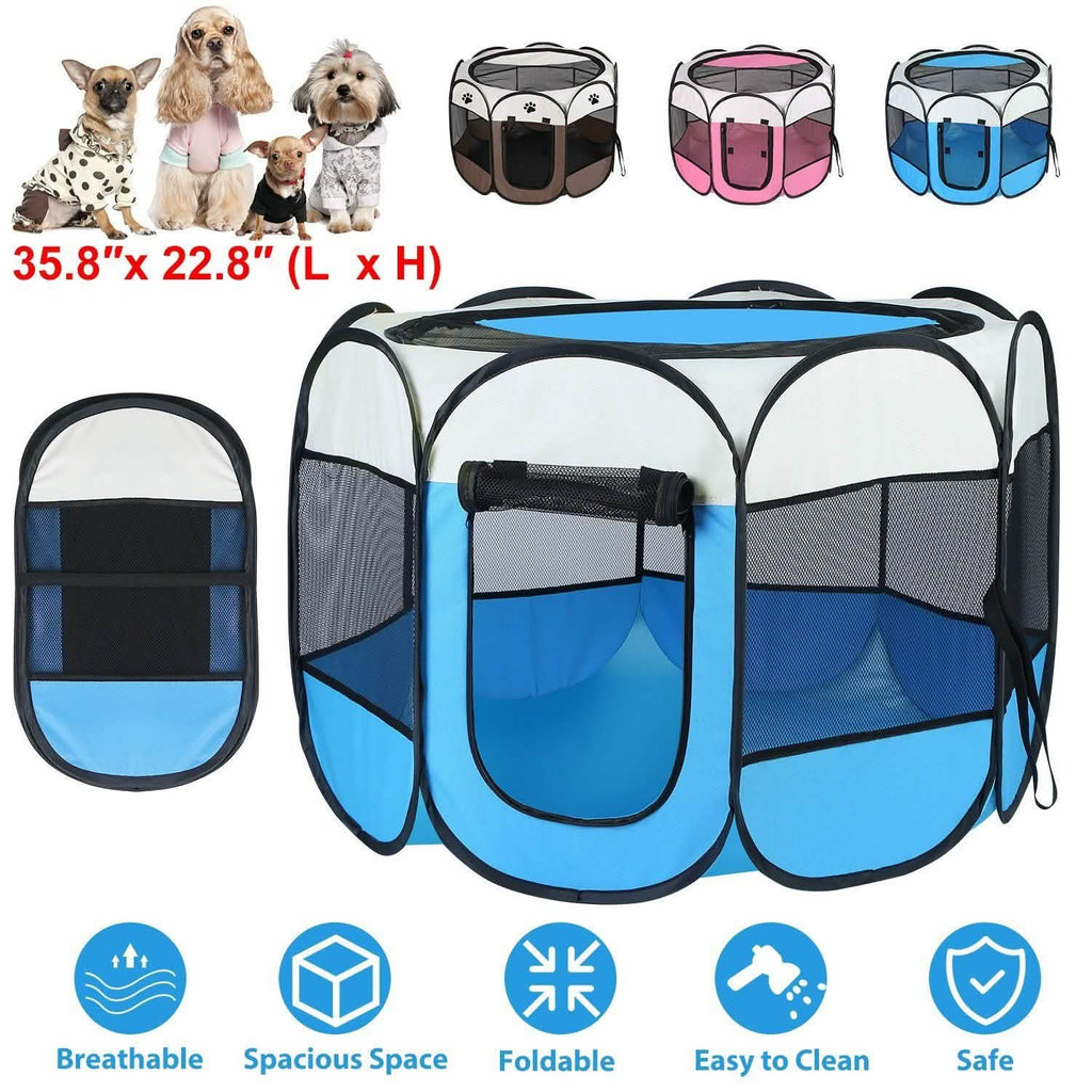 Portable Foldable Pet Playpen For Dogs Cats Other Pets - PhishStones Products