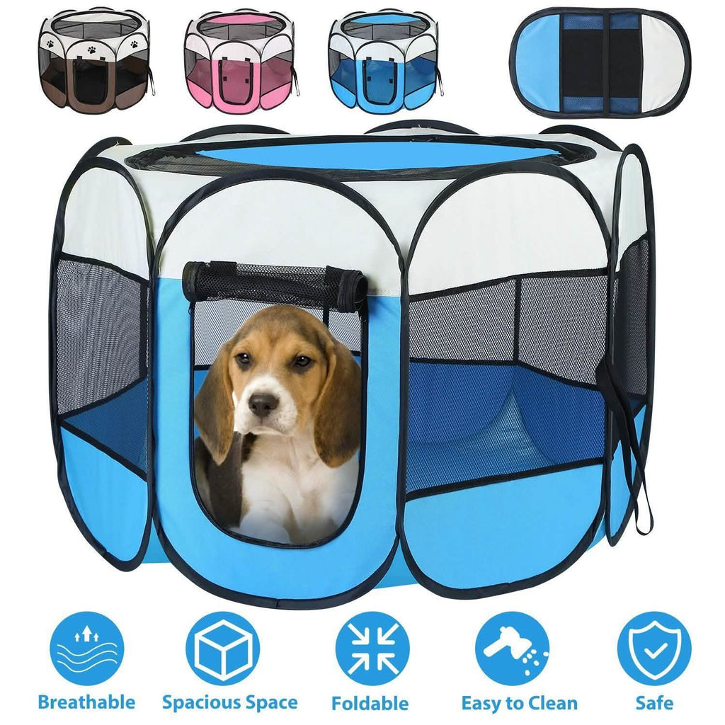 Portable Foldable Pet Playpen For Dogs Cats Other Pets - PhishStones Products
