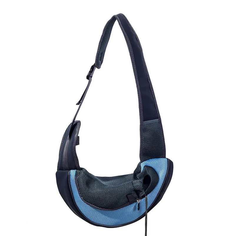 Portable Nylon Pet Carrier Sling – Hands - Free Shoulder Crossbody Bag for Small Dogs & Cats - PhishStones Products