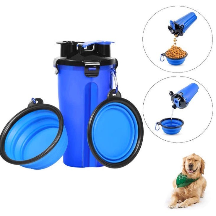 Portable Pet Travel Water and Food Bottle with Extra Bowl by Milou & Lumi - PhishStones Products