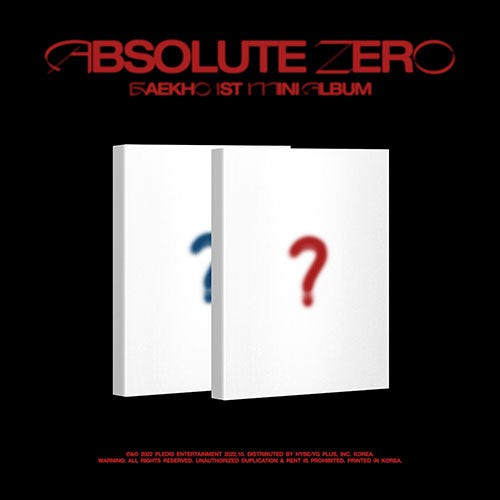 Baekho 1st Mini Album - Absolute Zero