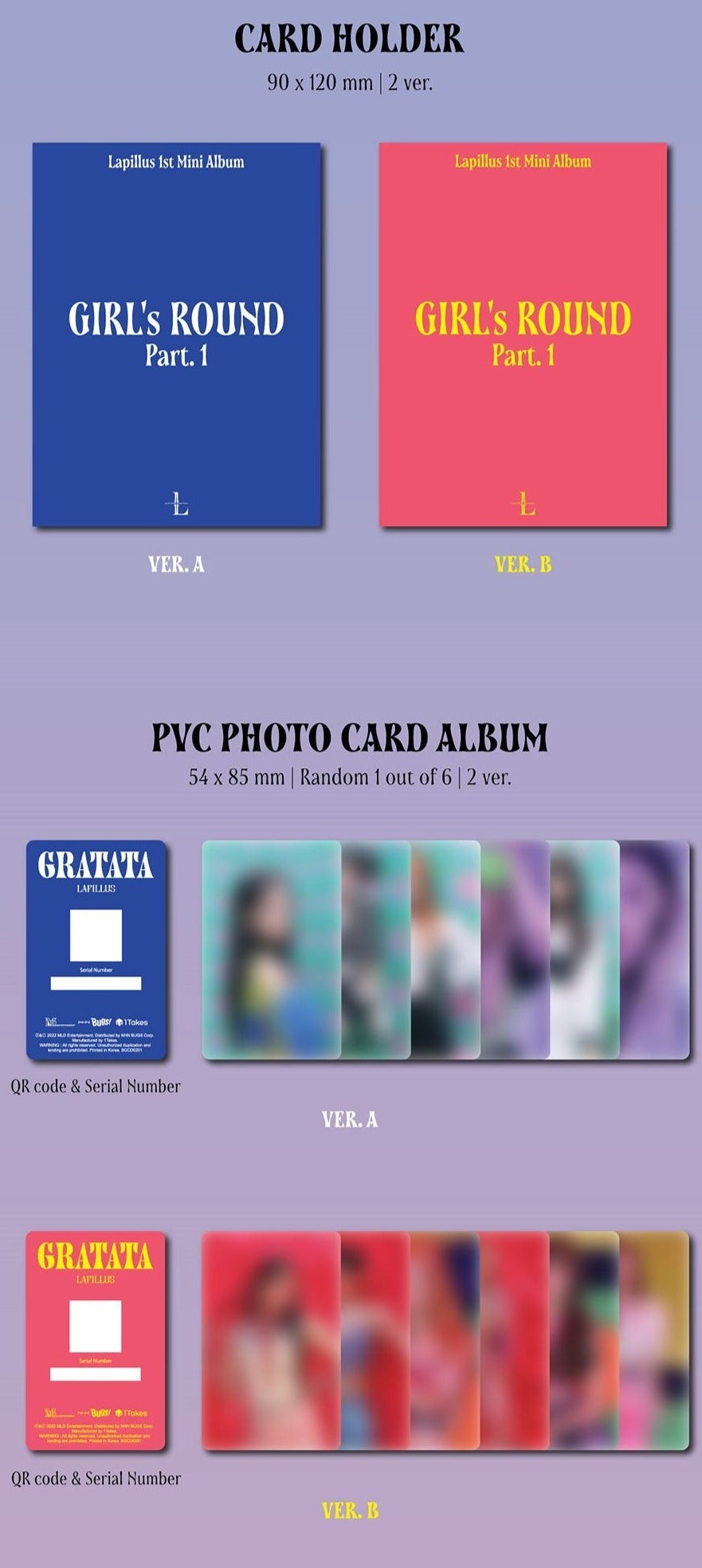 Lapillus 1st Mini Album - Girl's Round Part. 1 [Platform Album]