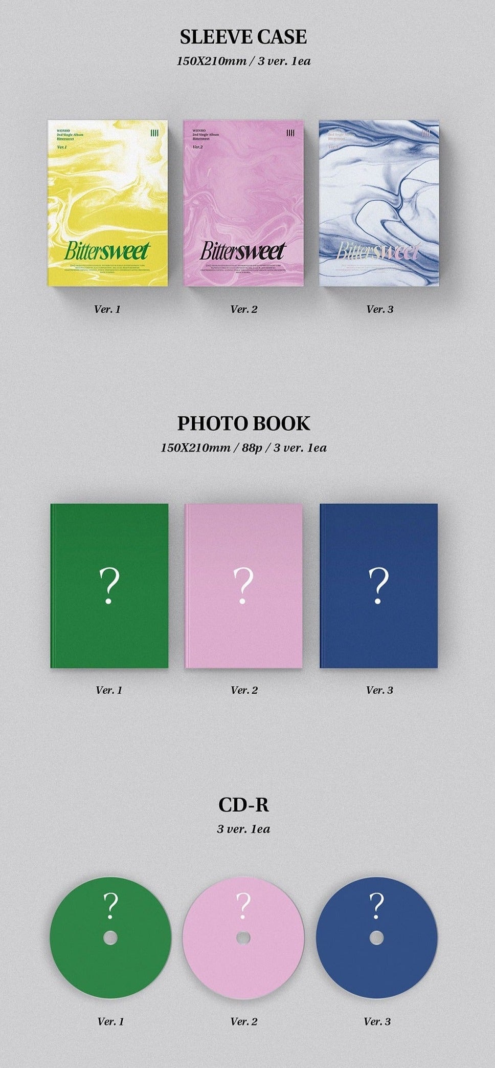 Wonho 2nd Single Album - Bittersweet