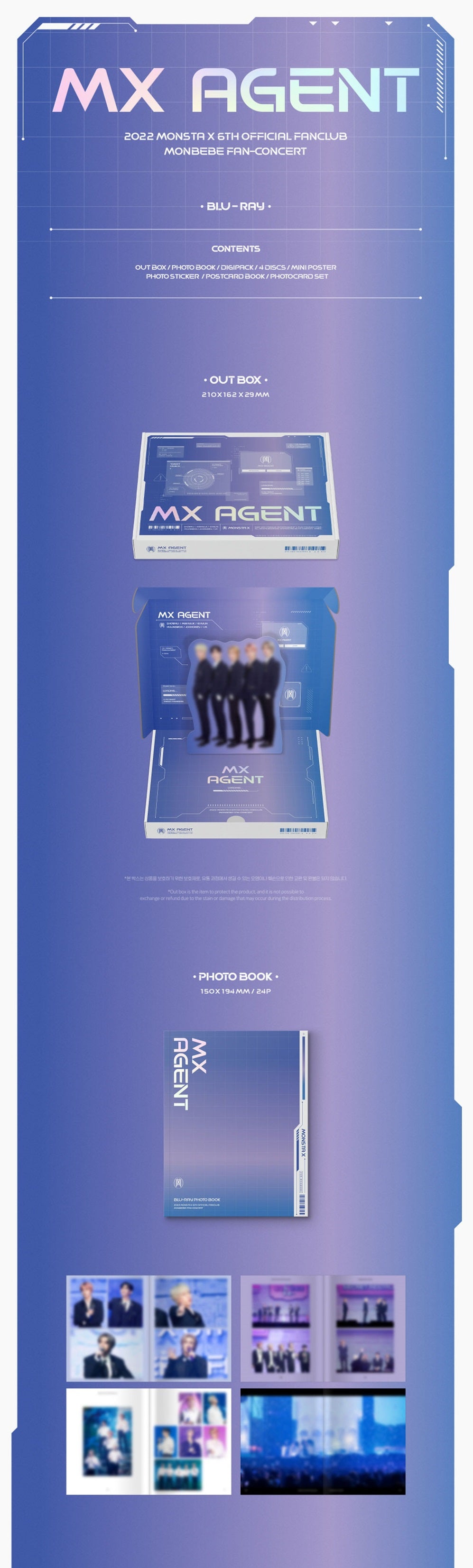 MONSTA X - 2022 6th Official Fanclub Monbebe Fan-Concert Mx Agent:  Blu-Ray