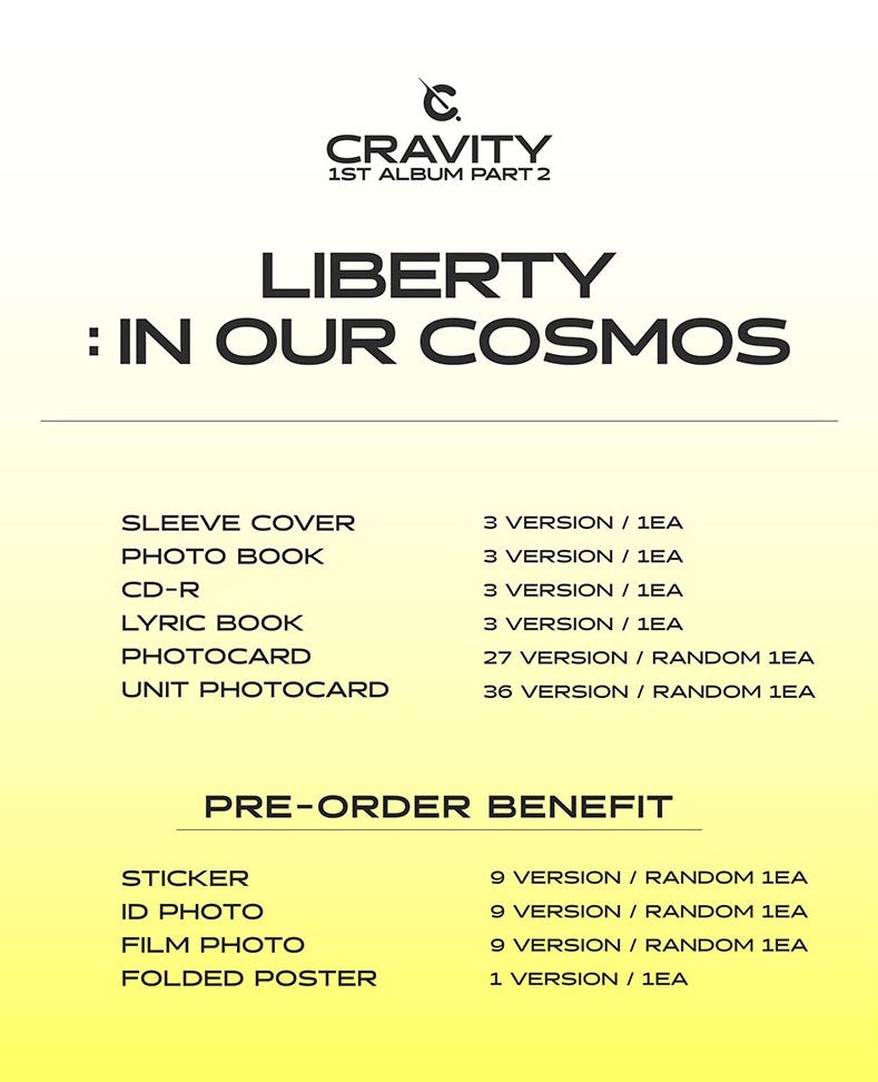Cravity - 1st Full Album Part.2 Liberty In Our Cosmos