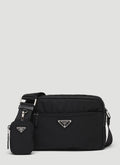 Prada Women Re-Nylon And Saffiano Leather Shoulder Bag