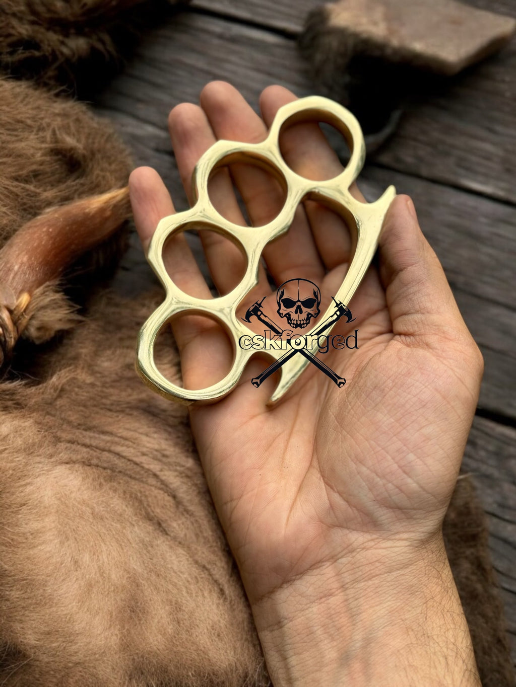 Premium Casted Brass Knuckles for Big Hands – Durable & Powerful - PhishStones Products