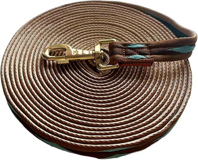 Premium Horse Training Lunge Line with Alloy Trigger Buckle for Accurate Equestrian Training of 26 Foot (8 Meters) - PhishStones Products