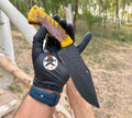 Premium Hunting Knife with Pine Corn Resin Handle & Protective Leather Sheath - PhishStones Products