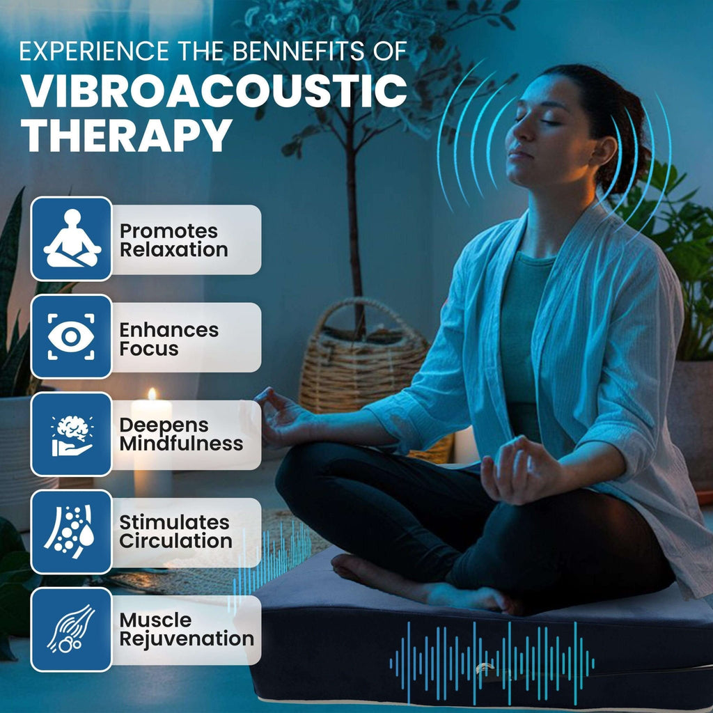 Premium Vibroacoustic Therapy Meditation Cushion Bundle - PhishStones Products