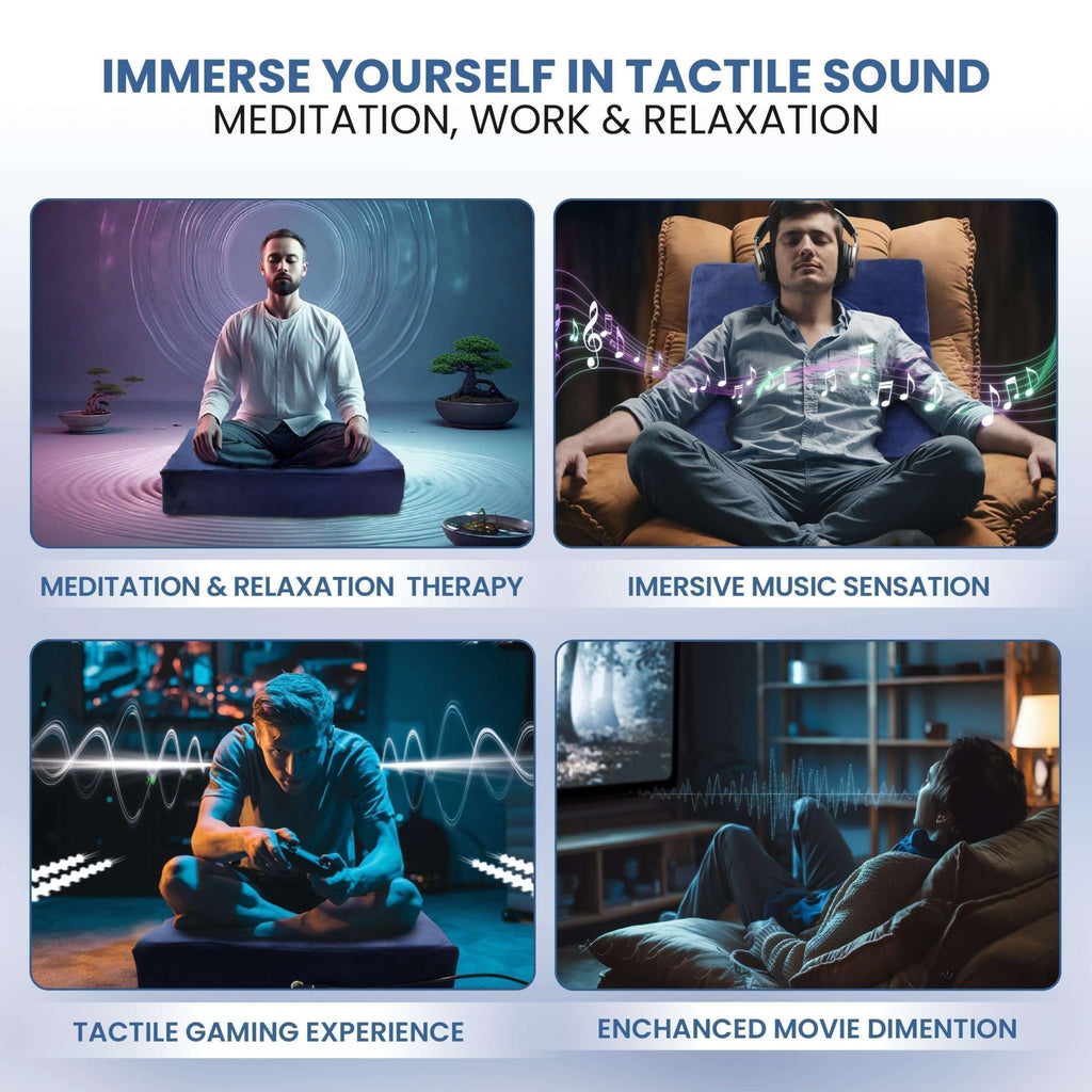 Premium Vibroacoustic Therapy Meditation Cushion Bundle - PhishStones Products