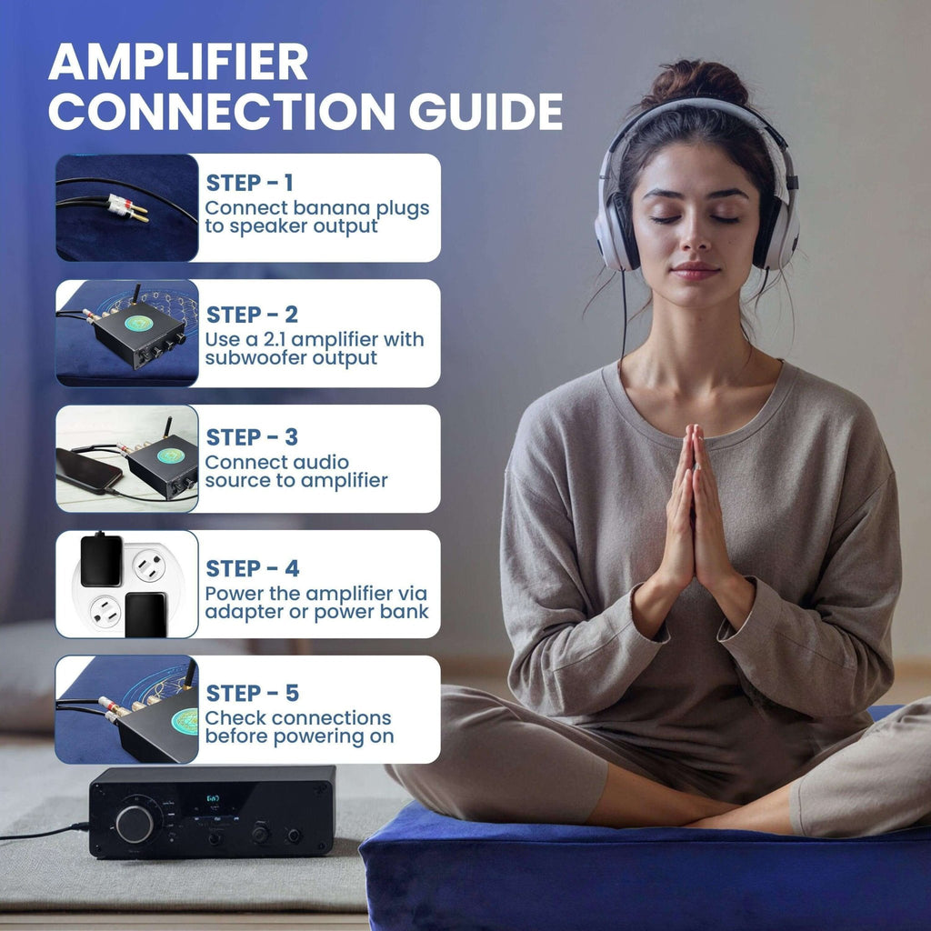 Premium Vibroacoustic Therapy Meditation Cushion Bundle - PhishStones Products