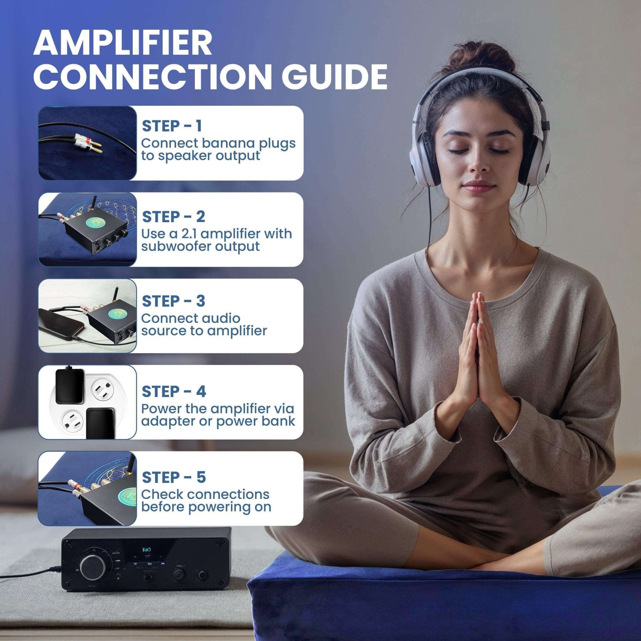 Premium Vibroacoustic Therapy Meditation Cushion Bundle - PhishStones Products