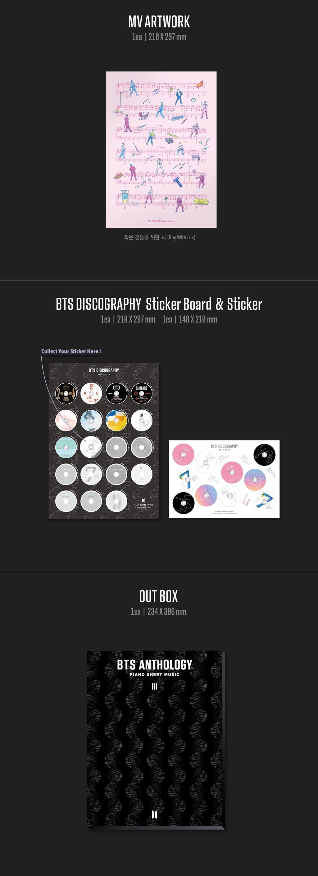 BTS Piano Sheet Music - Anthology 3-4