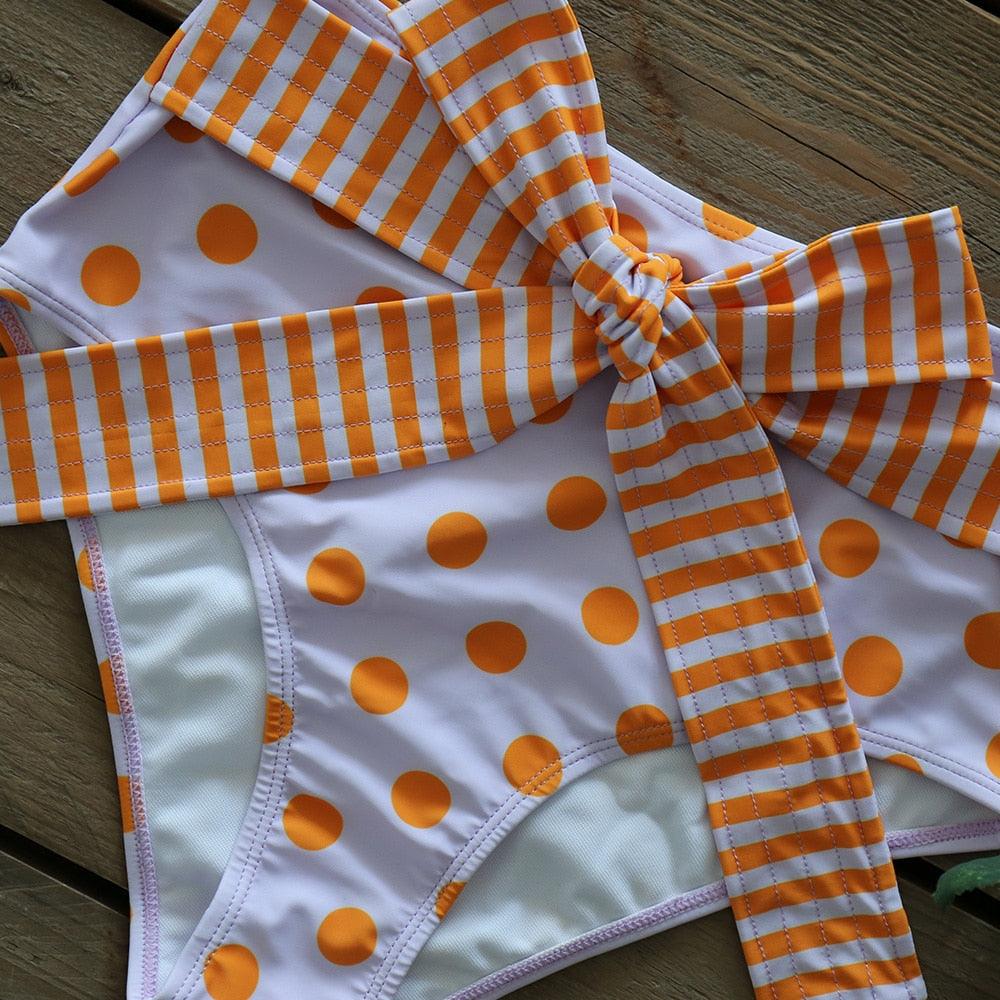 Two-Pieces Women Push-Up Padded Bra Ruffles Bandage Bikini Set Swimsuit Women's Bathing Suits Ruffles Flounce Bikini Sets Low Rise Two Piece Swimsuit Swimwear Bathing Suit Beachwear