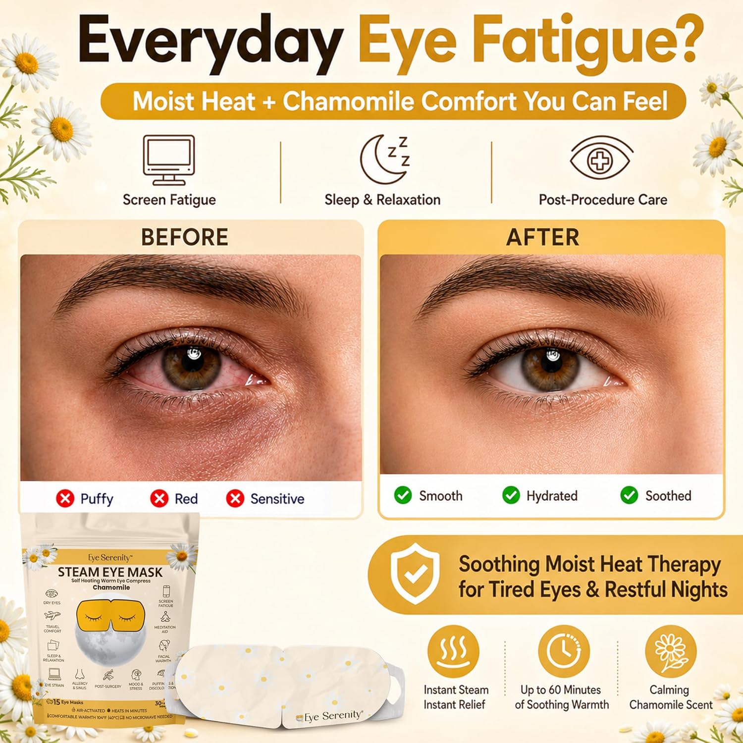 Eye Serenity Steam Eye Mask - CHAMOMILE