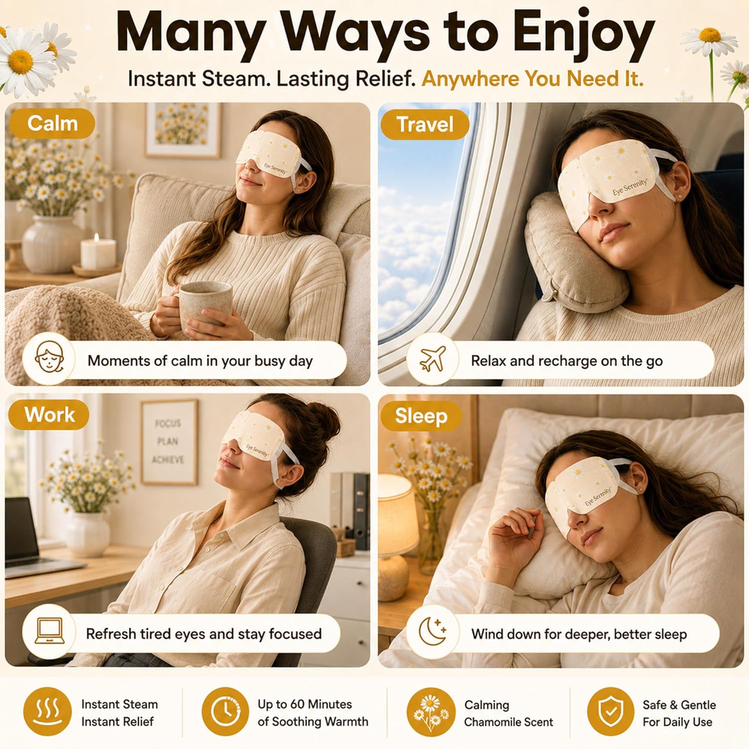 Eye Serenity Steam Eye Mask - CHAMOMILE