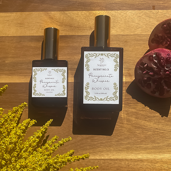 Pomegranate Whisper Body Oil – Citrus, Pomegranate & Sandalwood