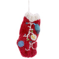 GreaterGood Knitted Christmas Lights Stocking Wool Ornament