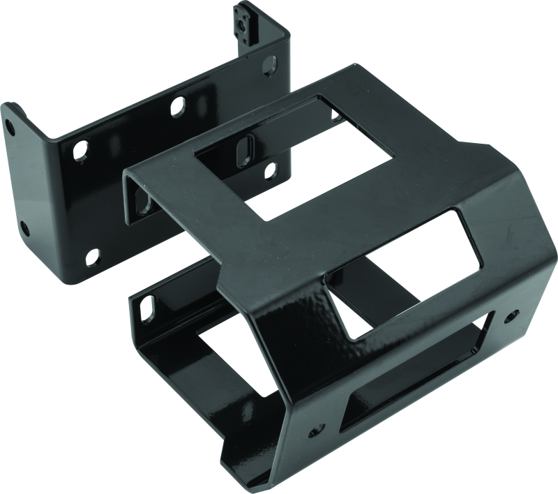 QuadBoss, QuadBoss UTV Winch Mount for Kawasaki KRF800 Teryx 14-22 | Heavy-Gauge Steel, Black Finish