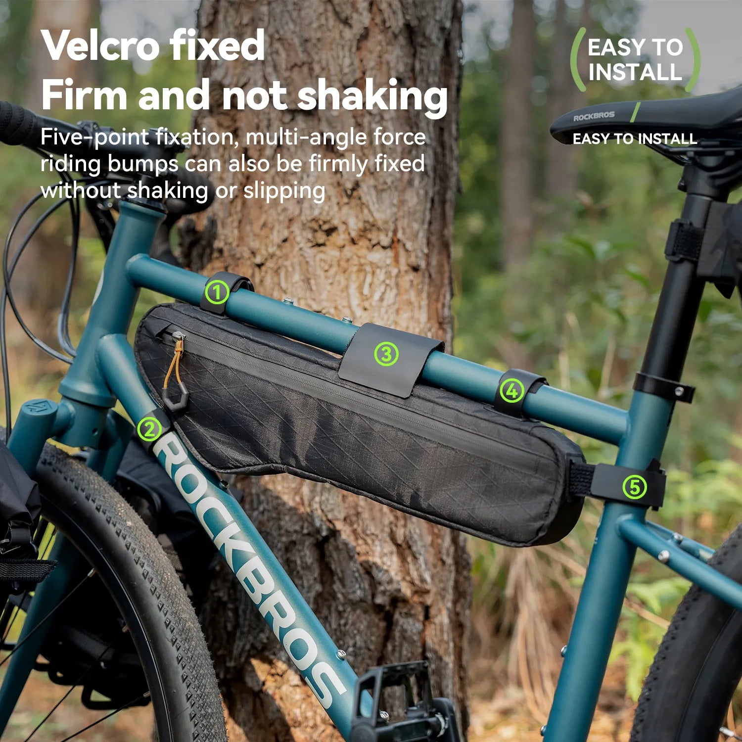 Water-repellent Frame Bag for Bikepacking 3.5L/4.2L/5L